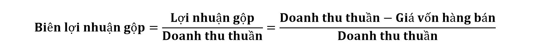 Công thức tính biên lợi nhuận gộp