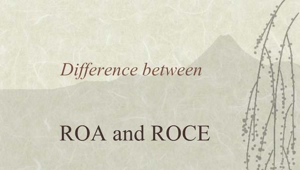 Sự khác biệt giữa chỉ số ROCE và chỉ số ROA