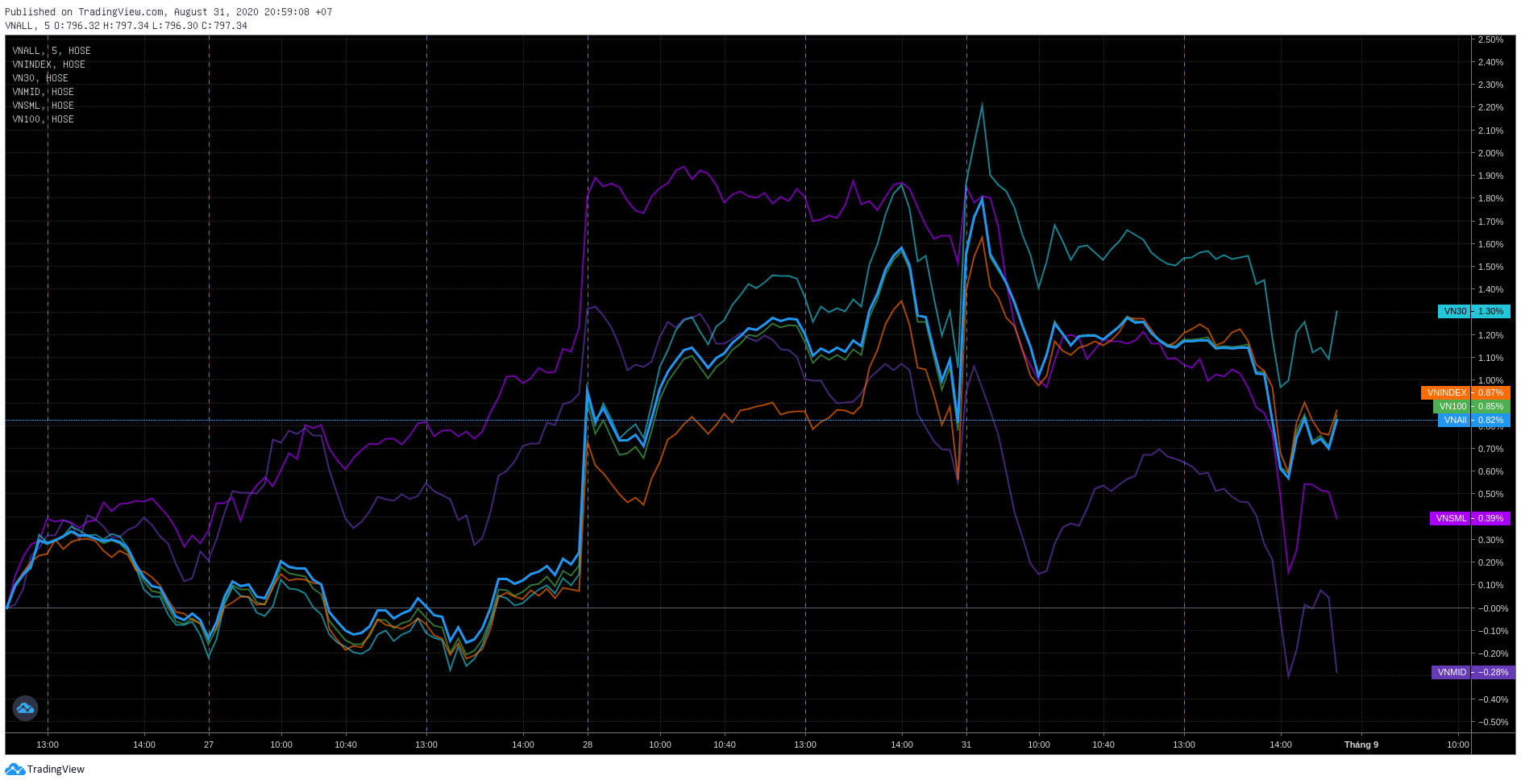 Những thông số cơ bản của chỉ số VN100