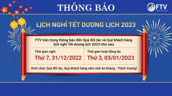 THÔNG BÁO NGHỈ TẾT DƯƠNG LỊCH 2023